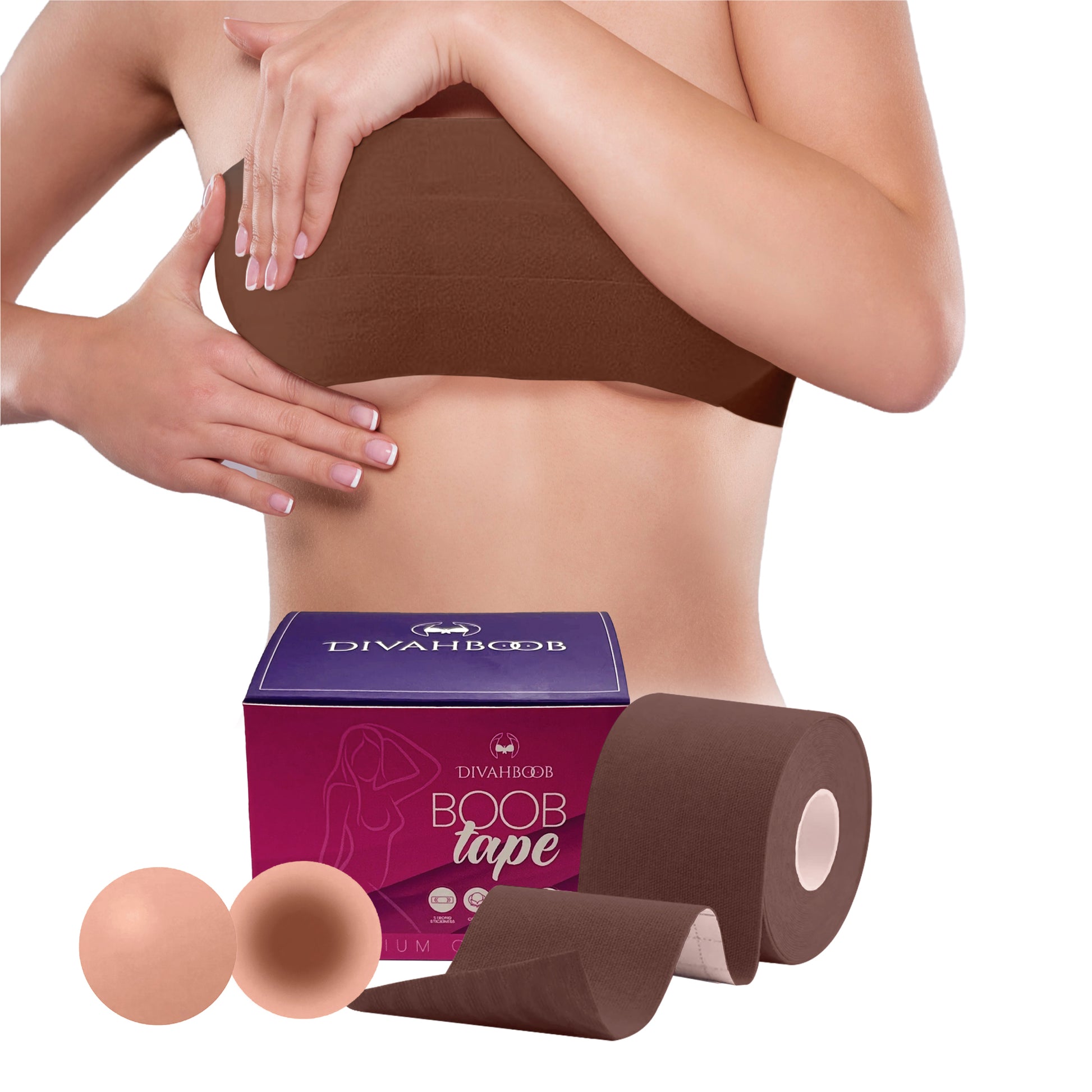 Brown Sugar, Breast Lift Tape for Women of Color, Boob Tape